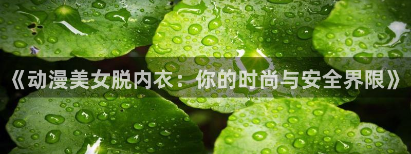 age动漫：《动漫美女脱内衣：你的时尚与安全界限》