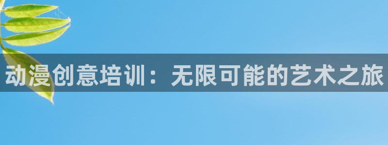 age专注动漫的门户网站：动漫创意培训：无限可能的艺术之旅