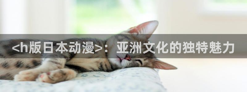 age动漫专注动漫的门户网站：<h版日本动漫>：亚洲文化的独特魅力